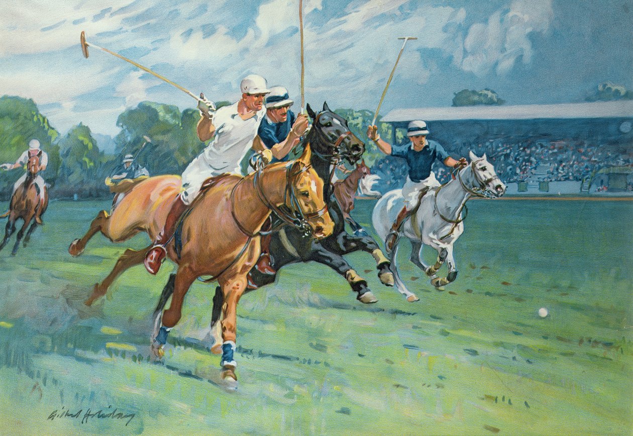Polo i Hurlingham, Westchester Cup, 1936 av Gilbert Holiday