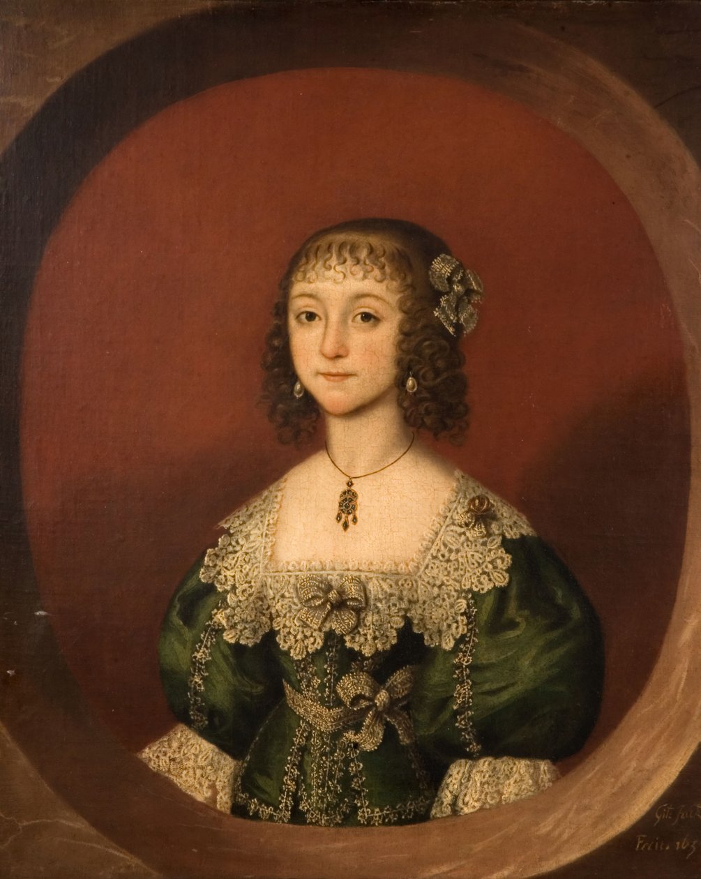 Porträtt av en flicka, 1638. av Gilbert Jackson