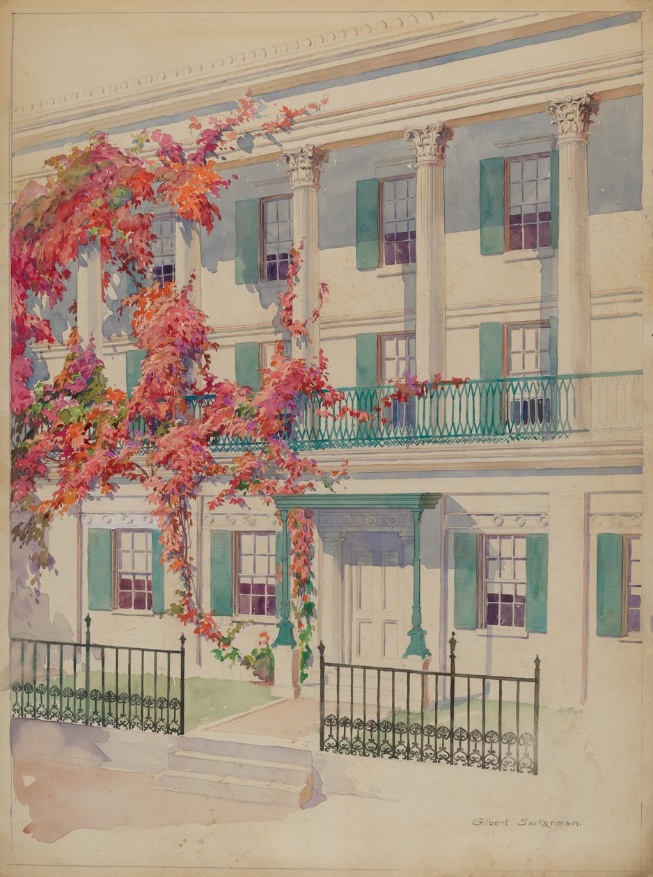 Kolonnad, c. 1936. av Gilbert Sackerman
