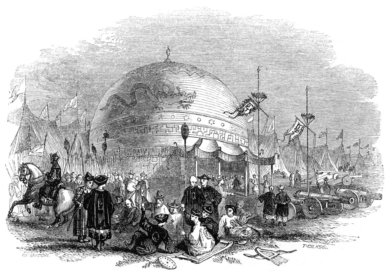 Stor ceremoni för att pröva kanonen, 1847 av Giles