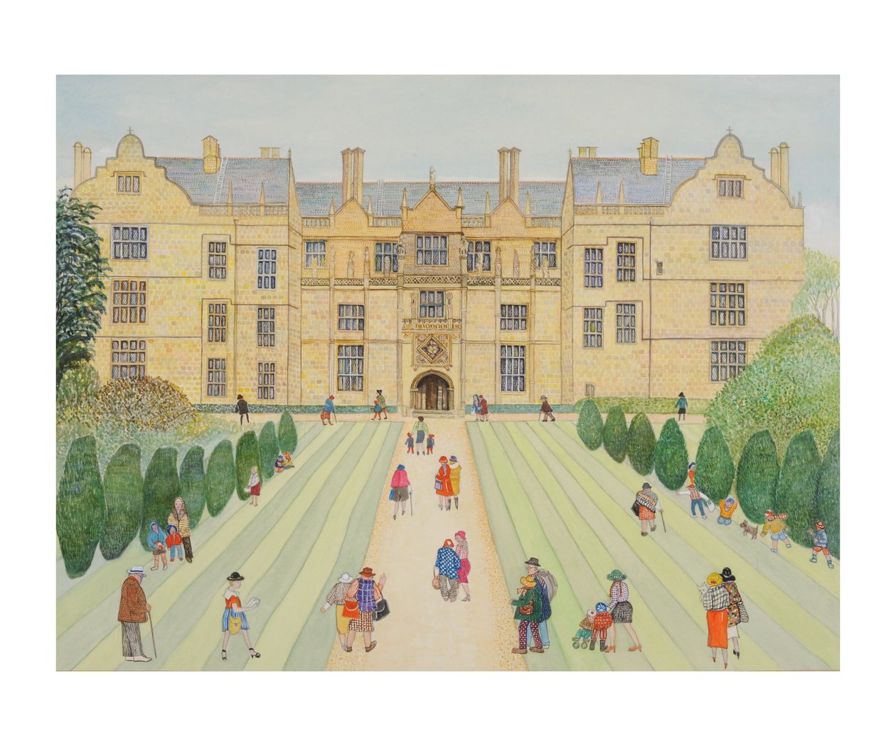 Montacute House (wc på papper) av Gillian Lawson