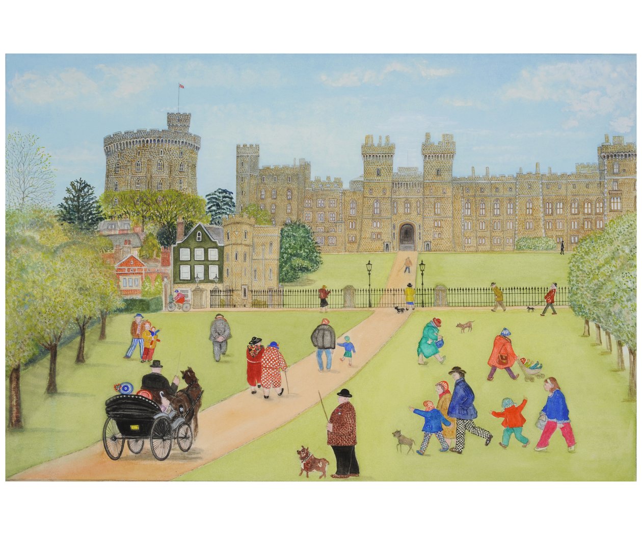 Windsor, 2008 (wc på papper) av Gillian Lawson