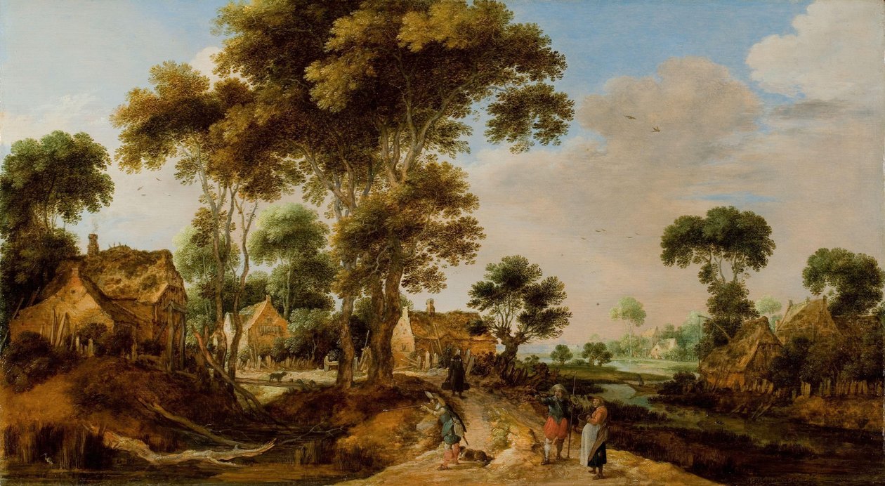 Landsvägen av Gillis Claesz de Hondecoeter