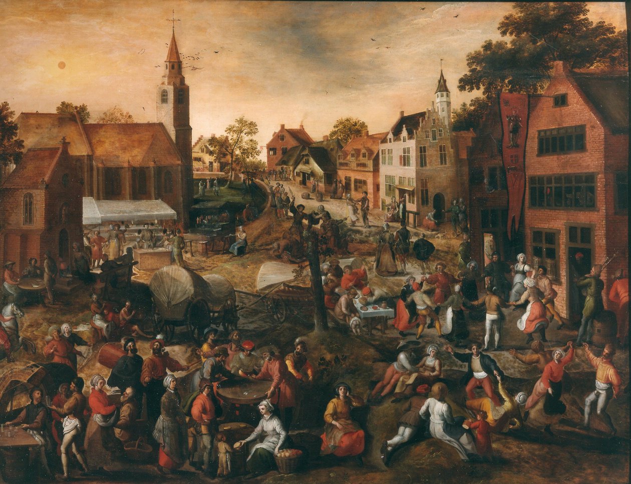 Byfestival, mitten av 1500-talet.. av Gillis Mostaert