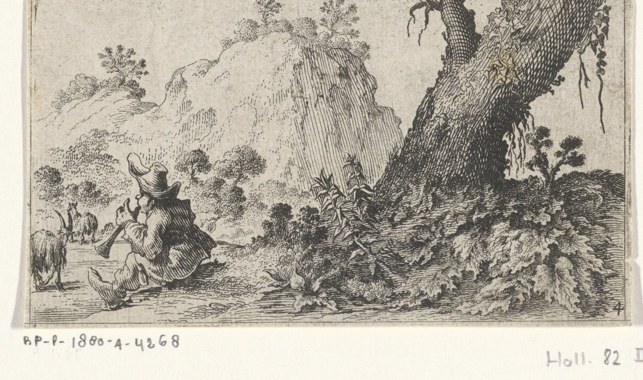 herdepojke Landskap (serietitel) av Gillis van Scheyndel (I)