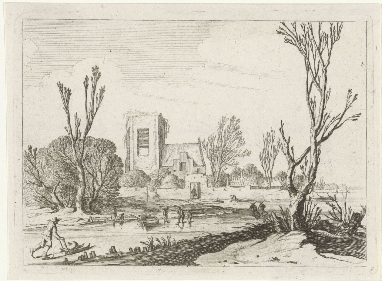 vinterlandskap Sju landskap (serietitel) av Gillis van Scheyndel (I)