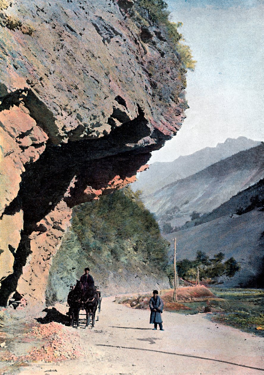 Rock nära byn Annaour, c1890 av Gillot