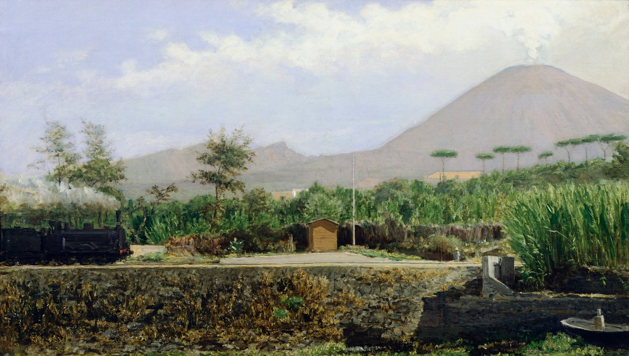 Under Vesuvius på morgonen av Gioacchino Toma