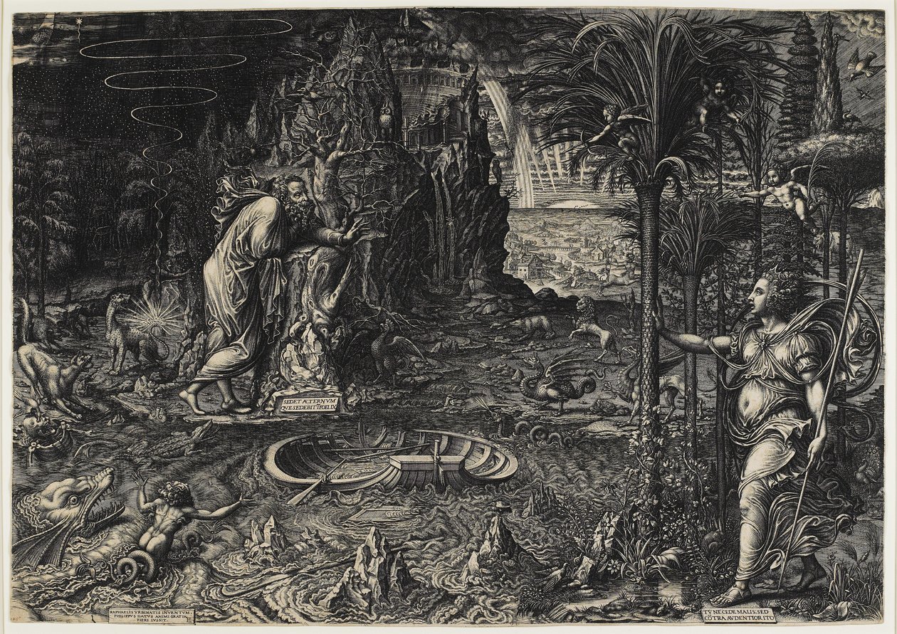 Allegory of Life (The Dream of Raphael), 1561 av Giorgio Ghisi