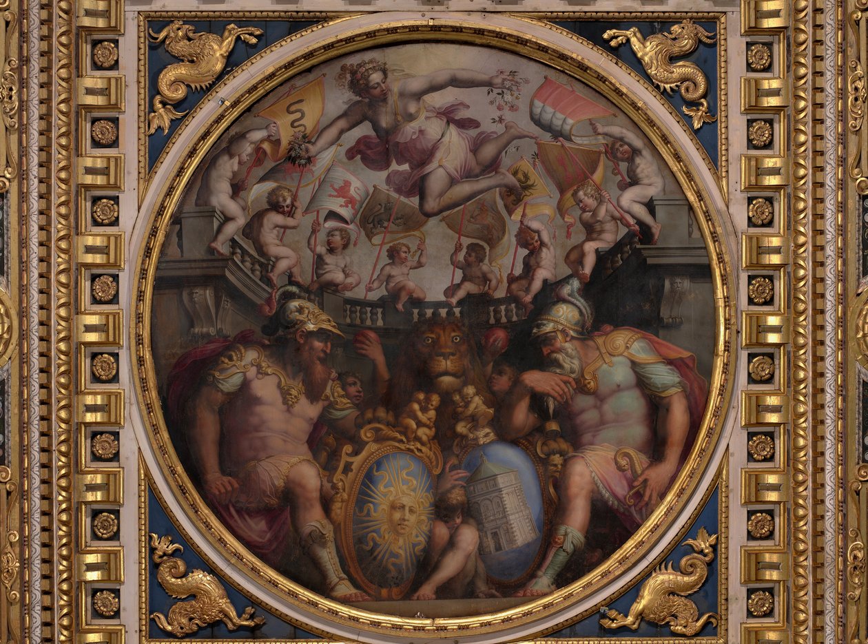 Allegories of the Quarters of San Giovanni and Santa Maria Novella av Giorgio Vasari