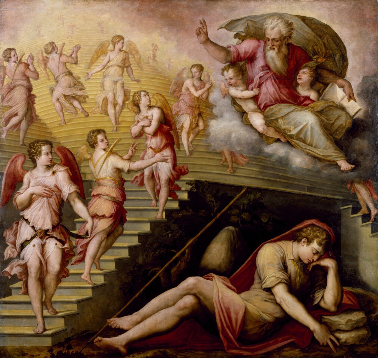 Jakobs dröm, 1558 av Giorgio Vasari