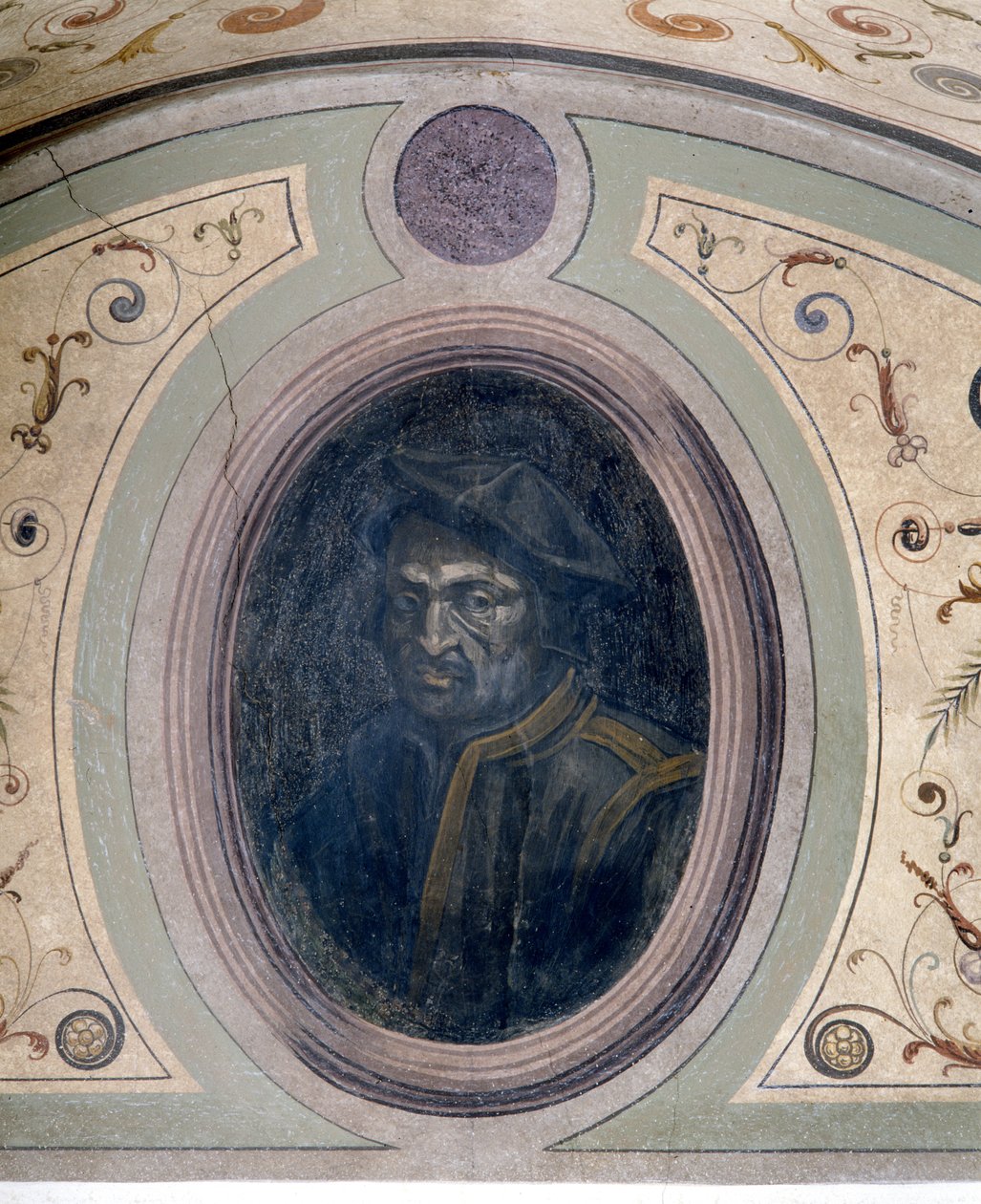 Porträtt av en man, Chamber of Fame, 1548 av Giorgio Vasari