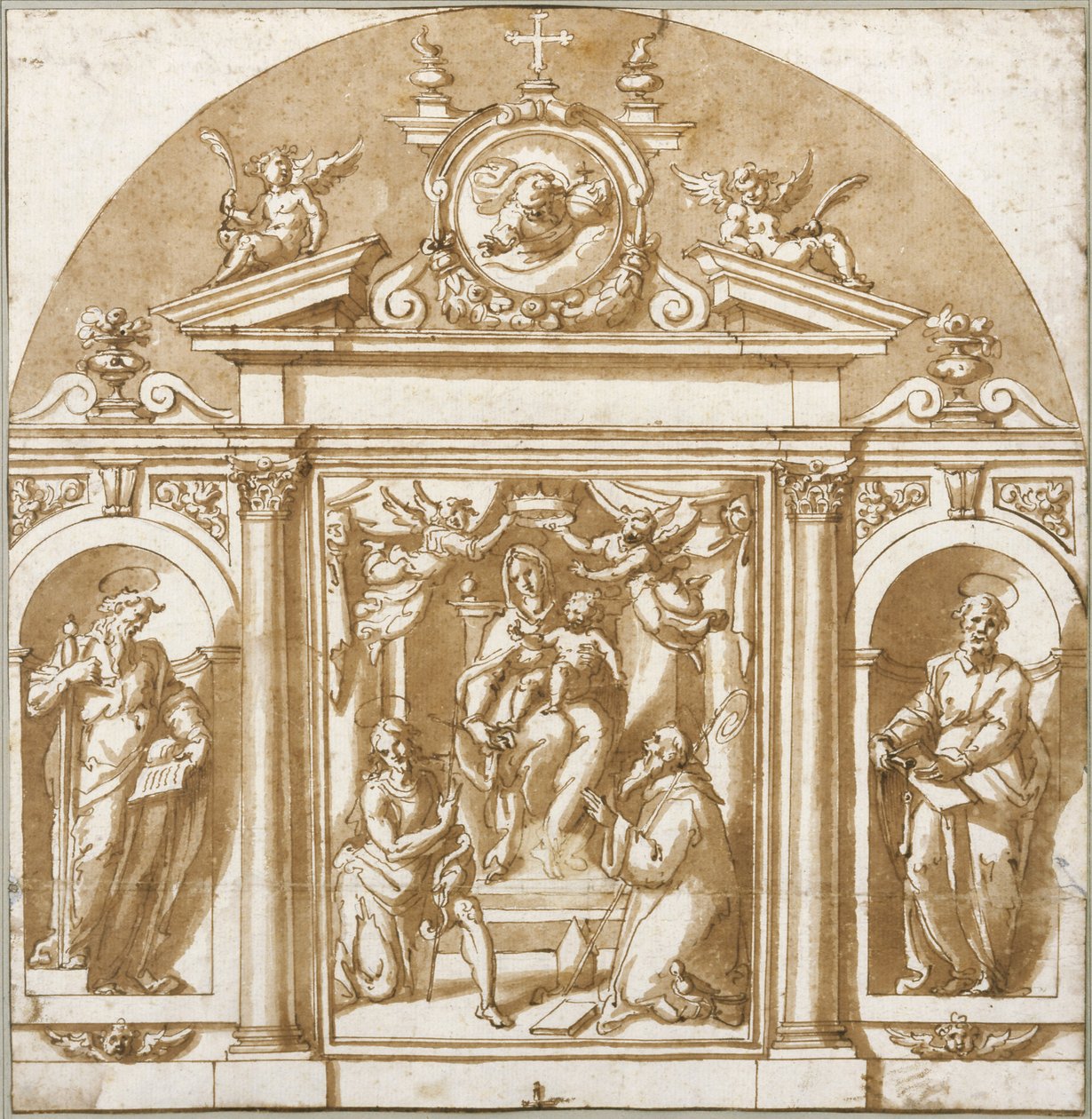 Jungfru och helgon av Giorgio Vasari