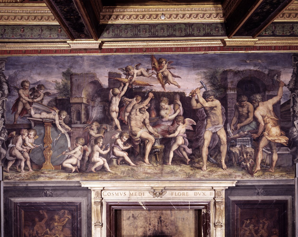 Volcanos forge  av Giorgio Vasari