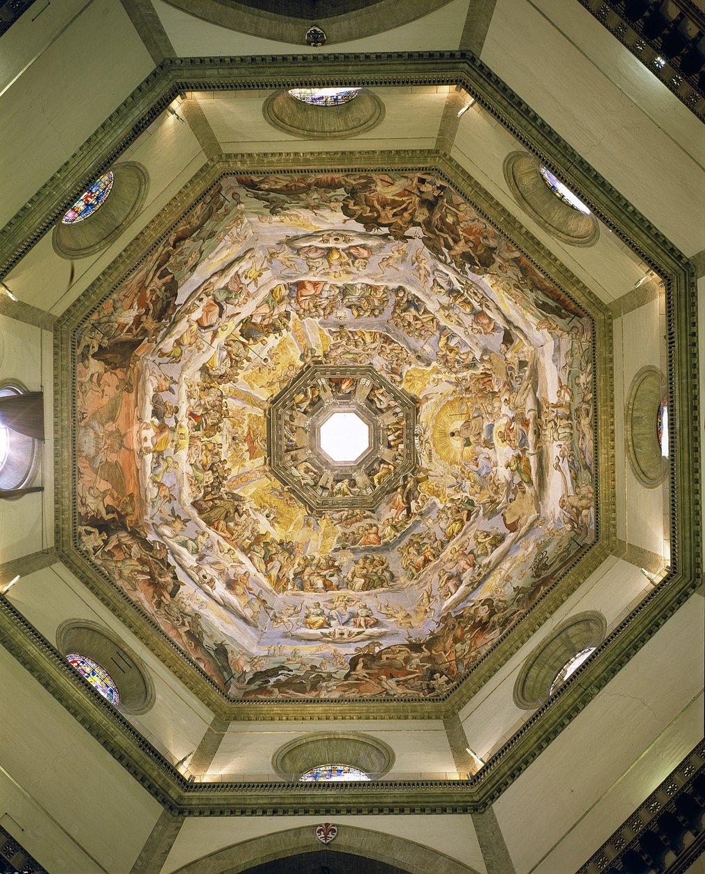 Den sista domen, från kupolen i Duomo, 1572-79 av Giorgio Vasari