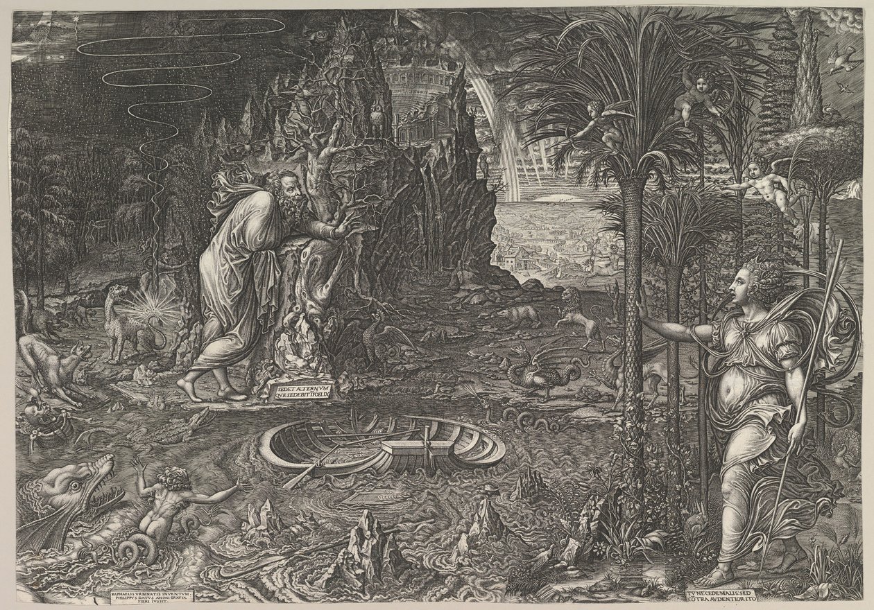 Allegori om livet, 1561. av Giorgio Ghisi