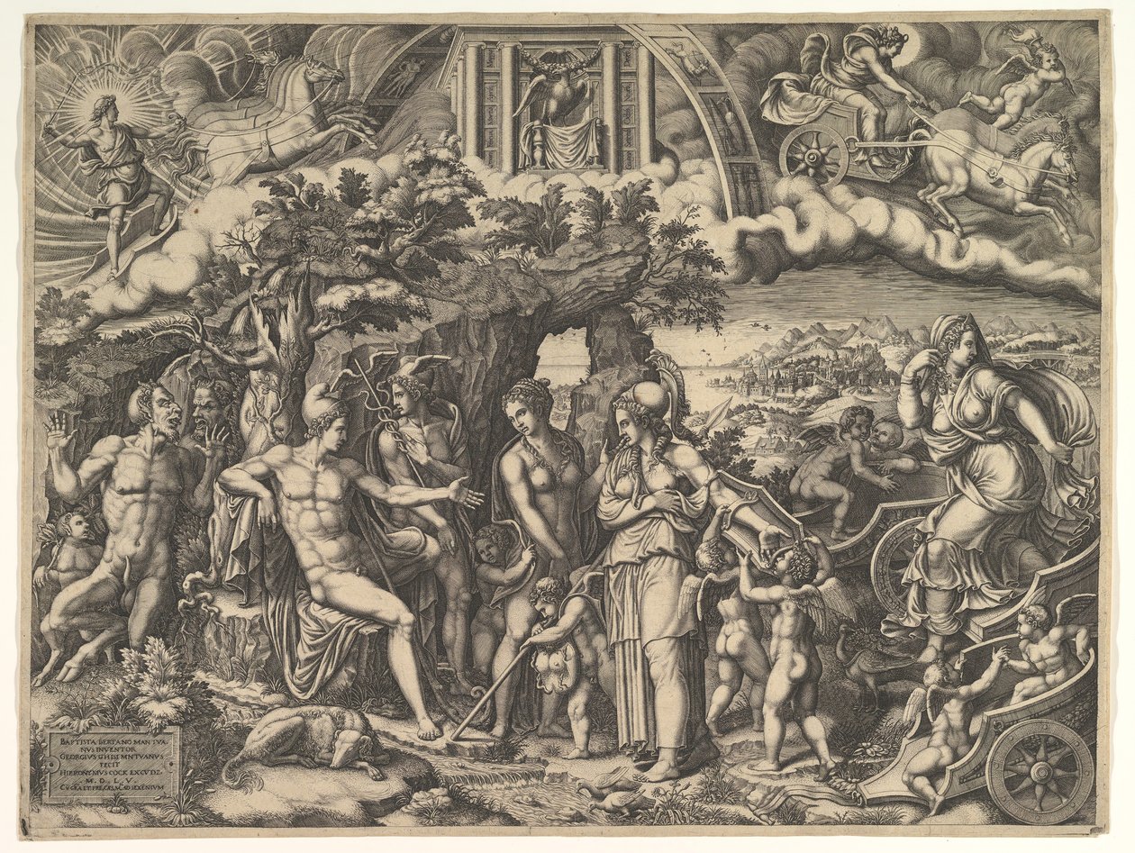 Parisdomen, 1555. av Giorgio Ghisi