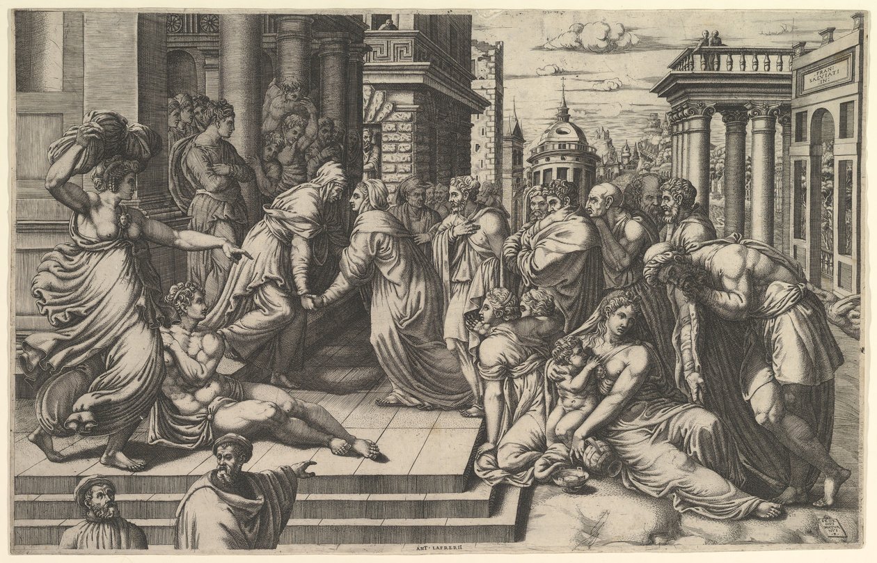 Visitationen, 1540-50. av Giorgio Ghisi