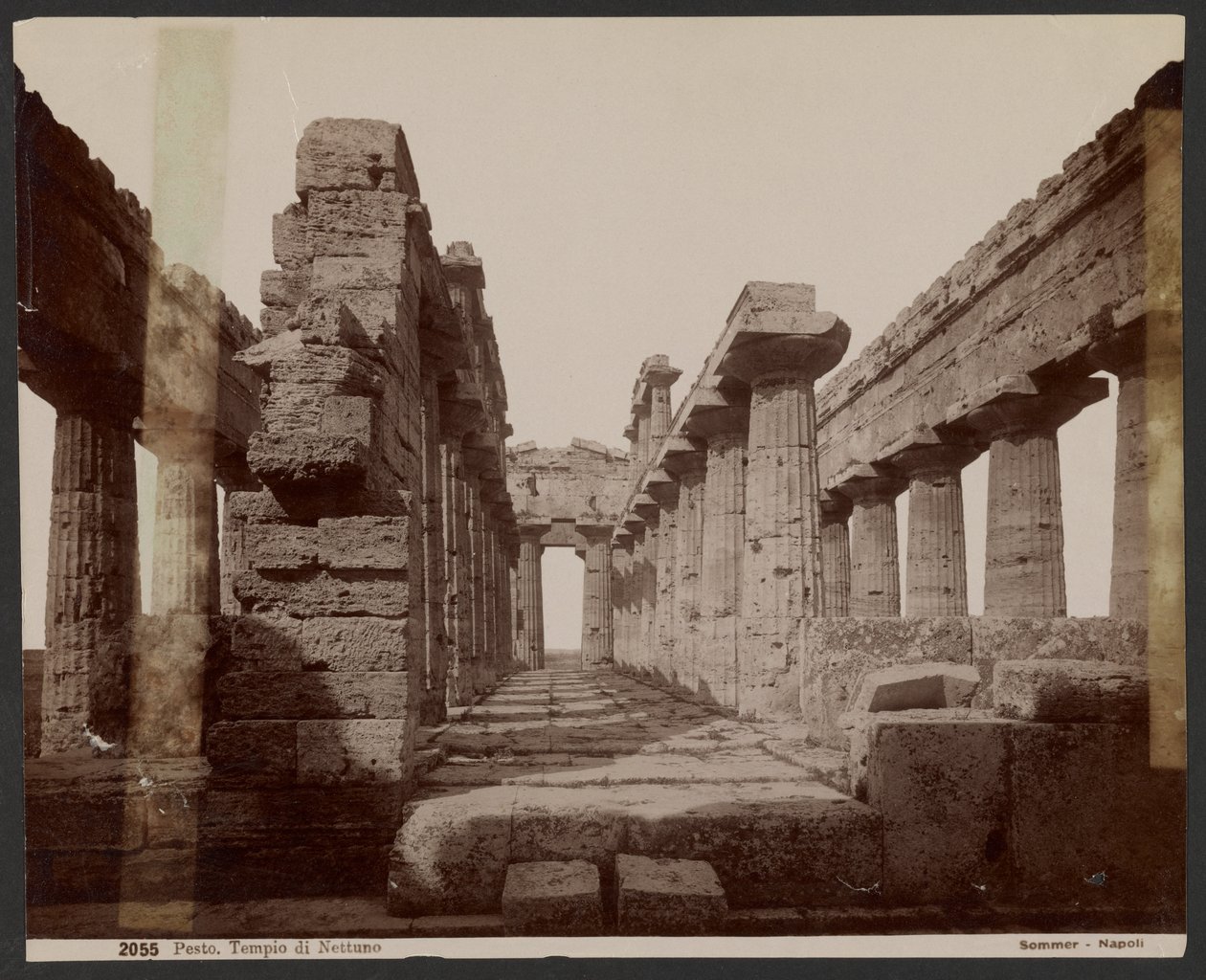 Neptunustemplet, Paestum av Giorgio Sommer