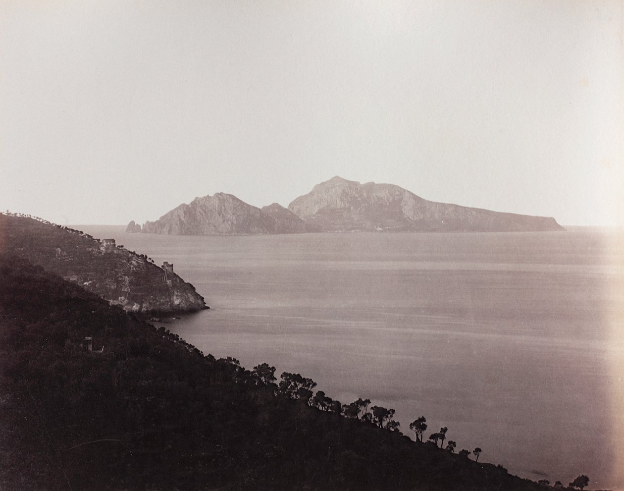Utsikt över Capri av Giorgio Sommer