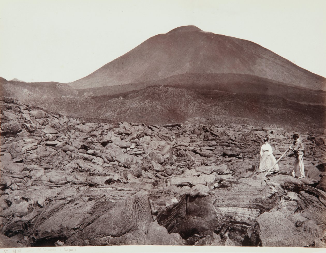 Gå på Vesuvius lava av Giorgio Sommer