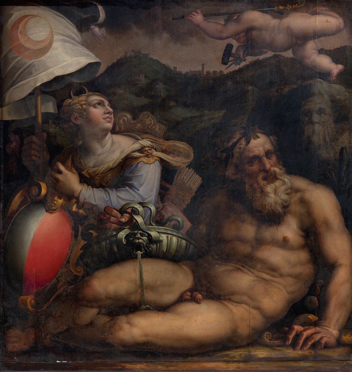 Allegory of Fiesole, 1563-1565 av Giorgio Vasari