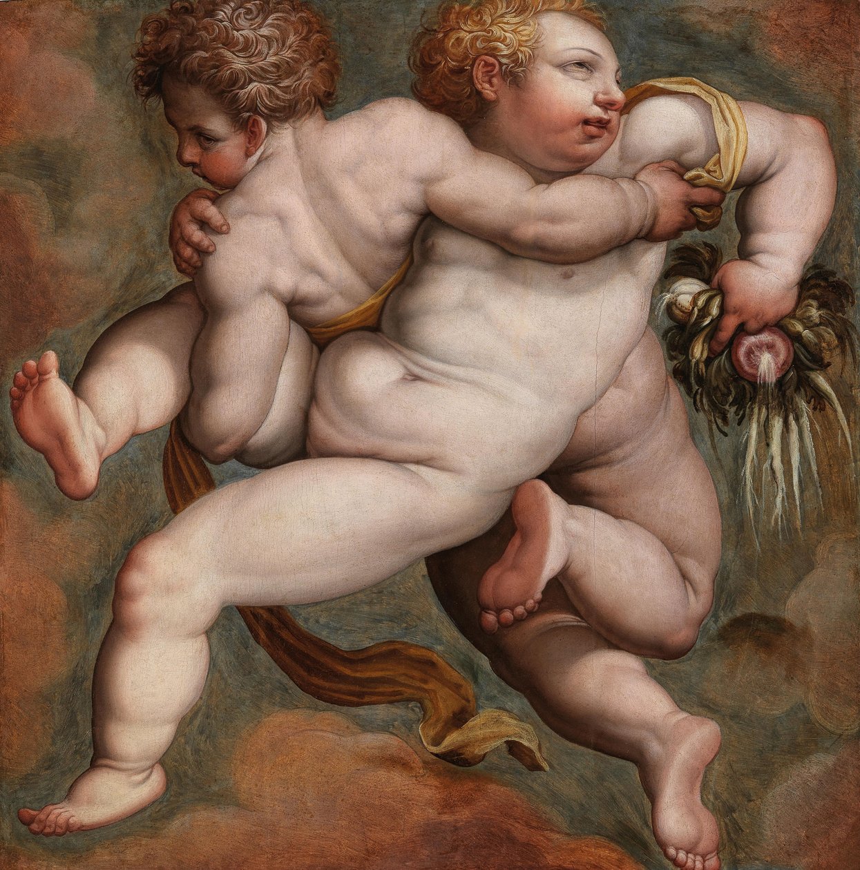 Allegori om vintern. av Giorgio Vasari