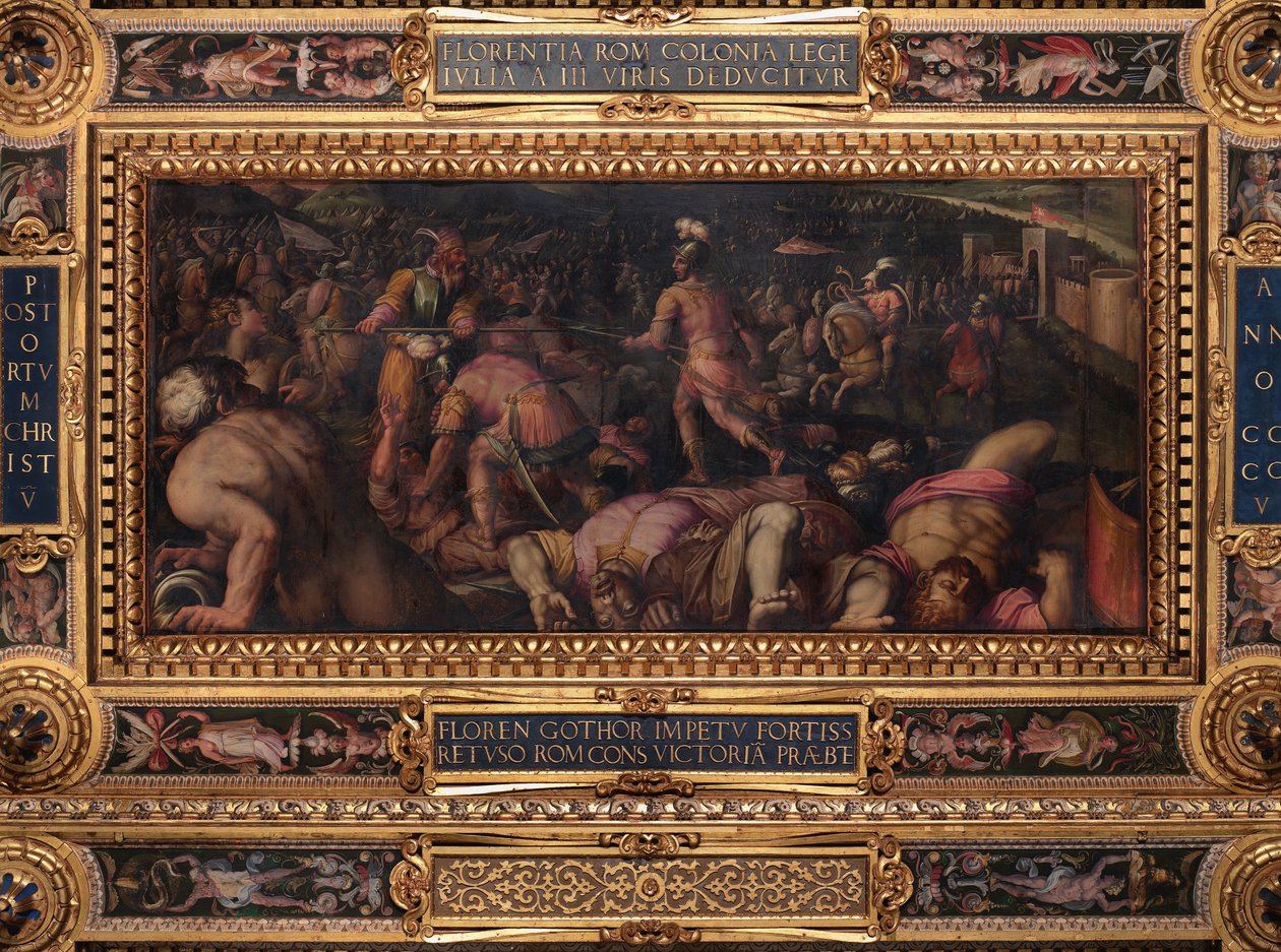 Radagasios nederlag under Fiesole av Giorgio Vasari