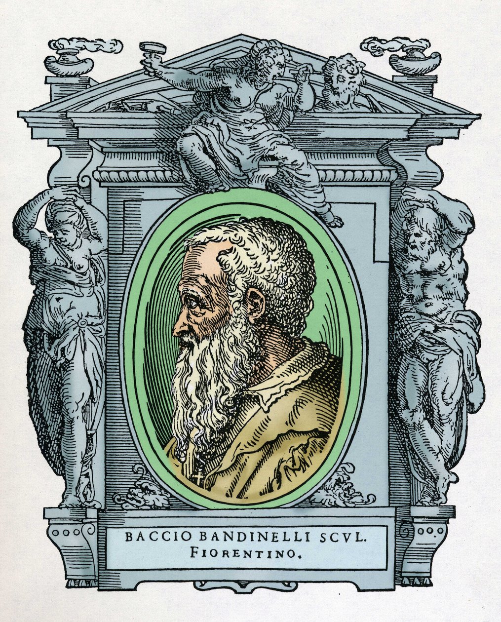 Porträtt av Baccio BANDINELLI (Florens av Giorgio Vasari