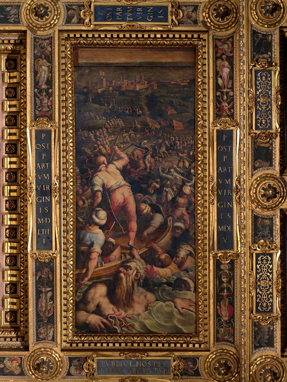 Turkarnas rutt vid Piombino av Giorgio Vasari