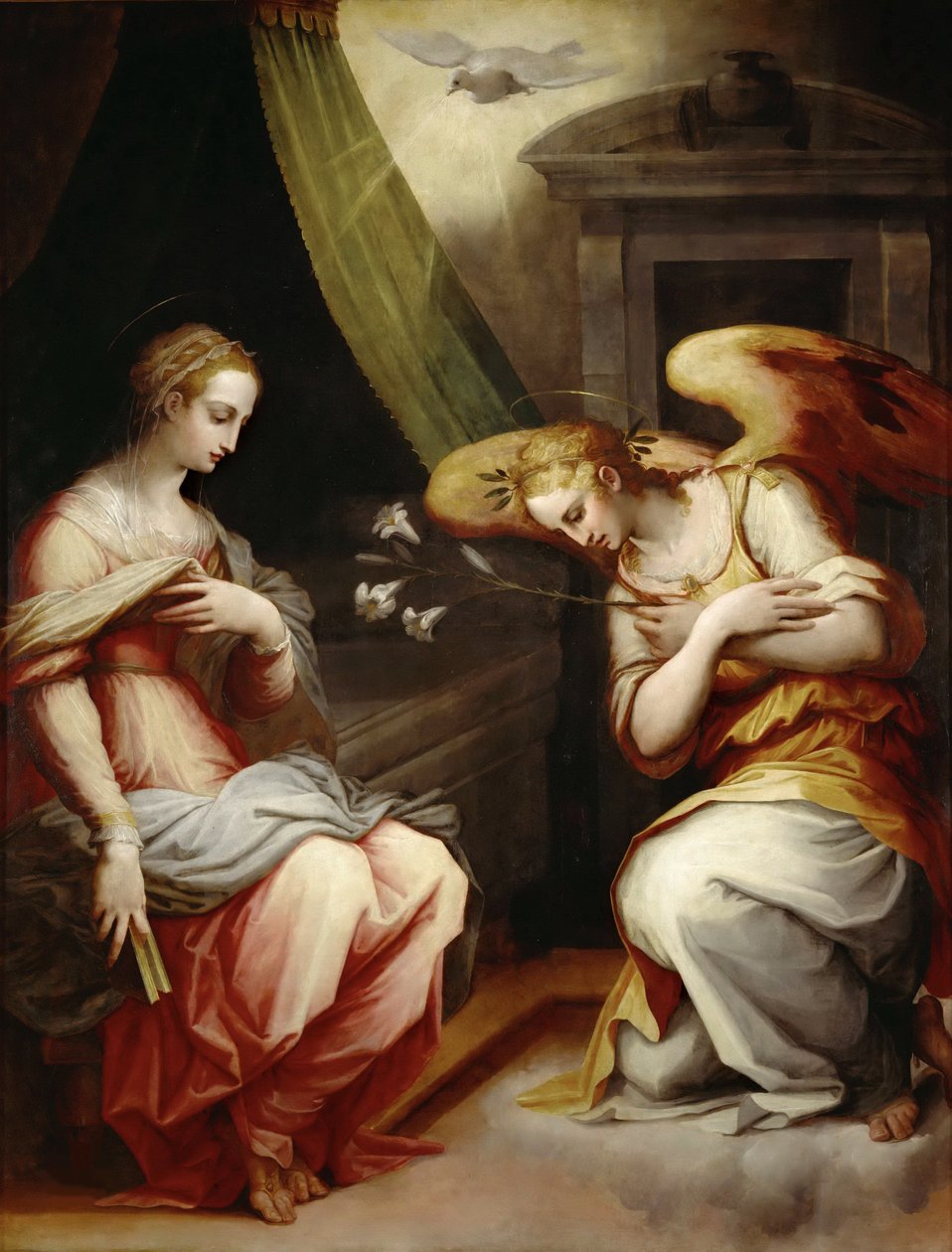Bebådelsen, ca 1565-1570. av Giorgio Vasari