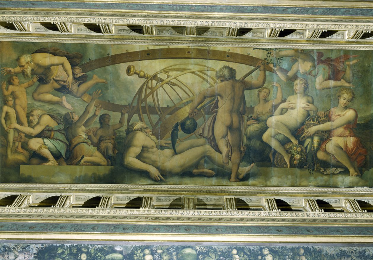 Uranus stympning av Saturnus av Giorgio Vasari