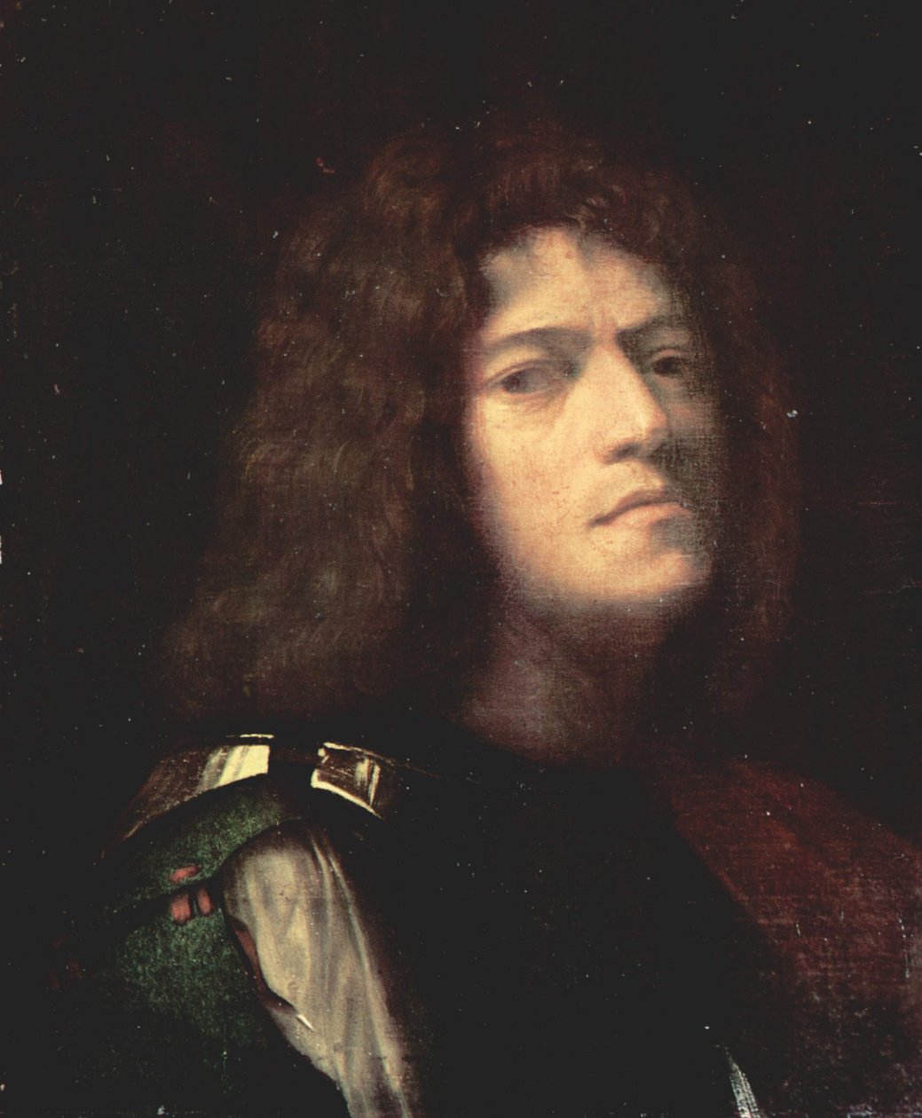 Självporträtt som David av Giorgione