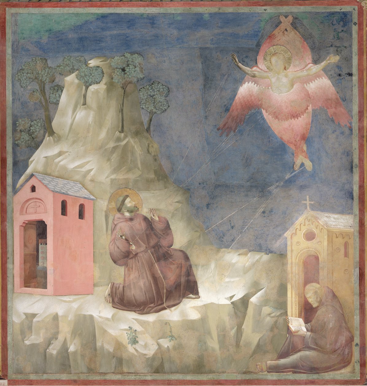 St Francis tar emot Stigmata, 1297-99 av Giotto di Bondone