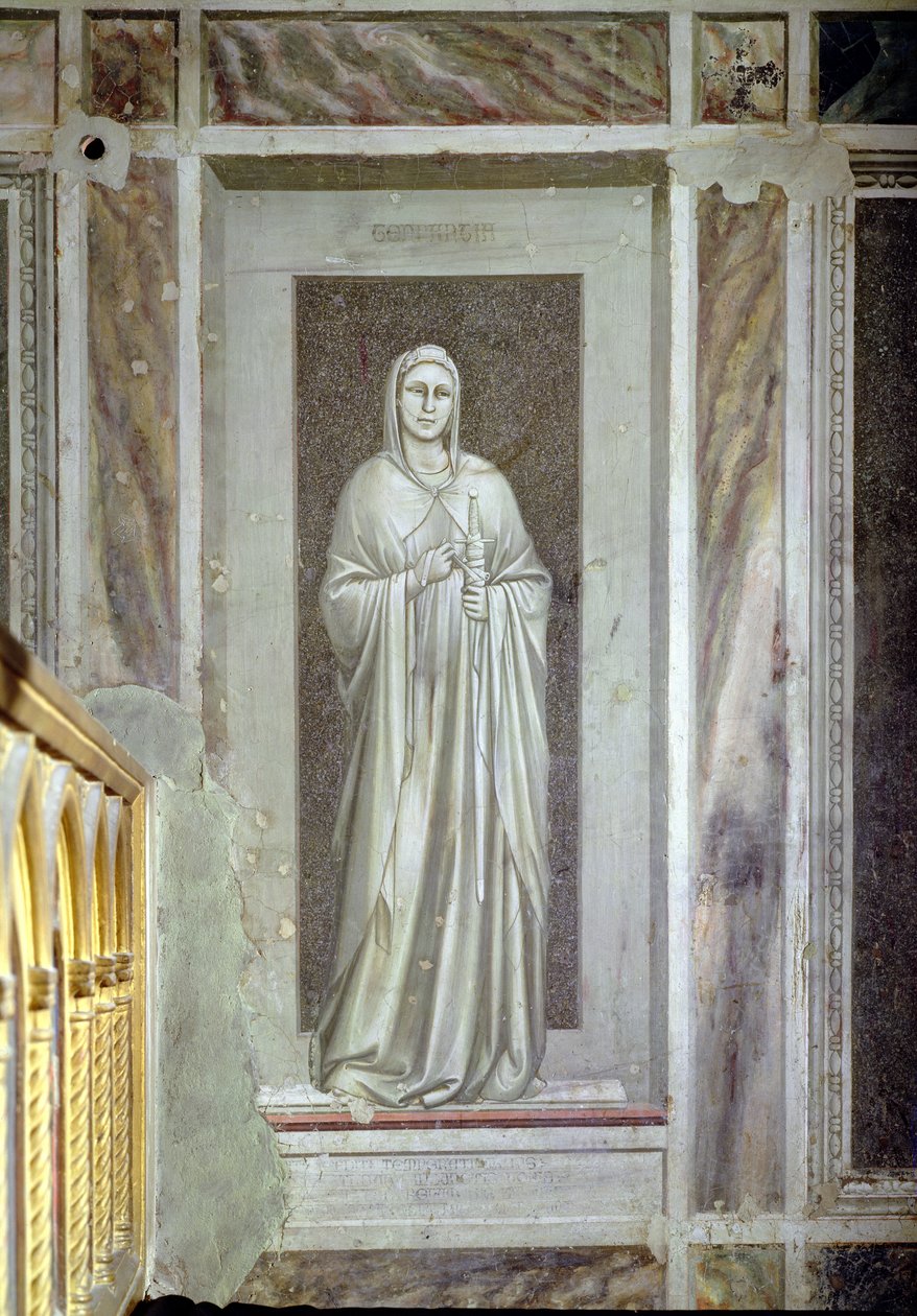 Temperance, c.1305 av Giotto di Bondone