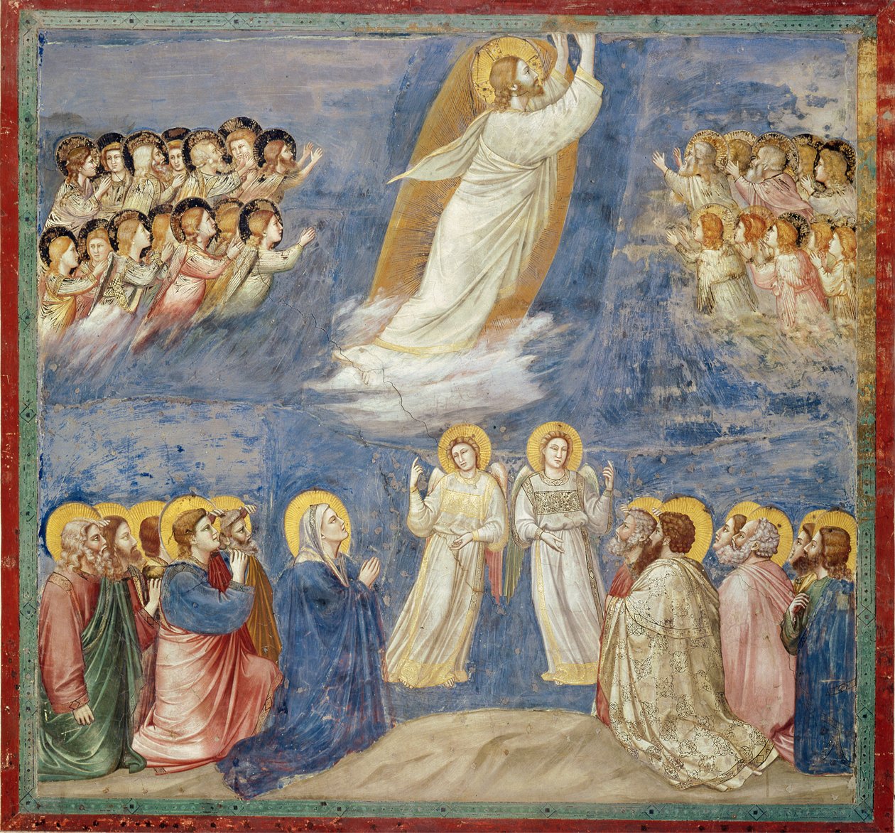 Kristi himmelsfärd, ca 1305 av Giotto di Bondone