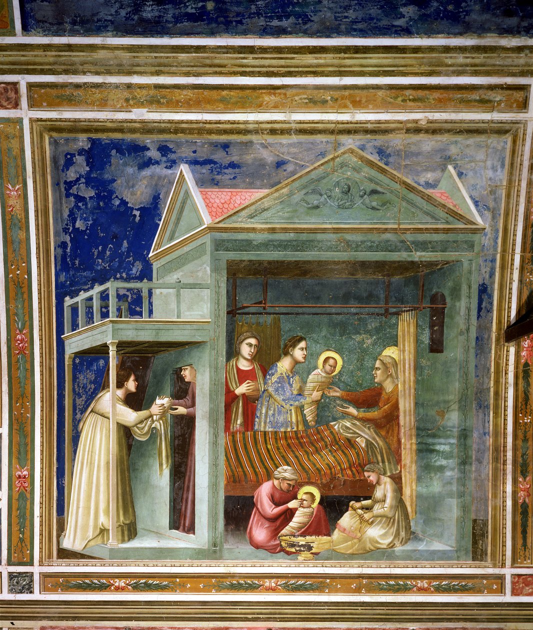 Jungfruns födelse, c.1305 av Giotto di Bondone