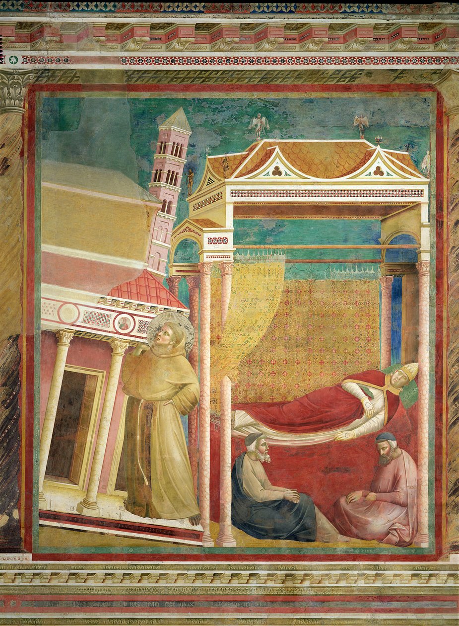 Innocentius III:s dröm, 1297-99 av Giotto di Bondone