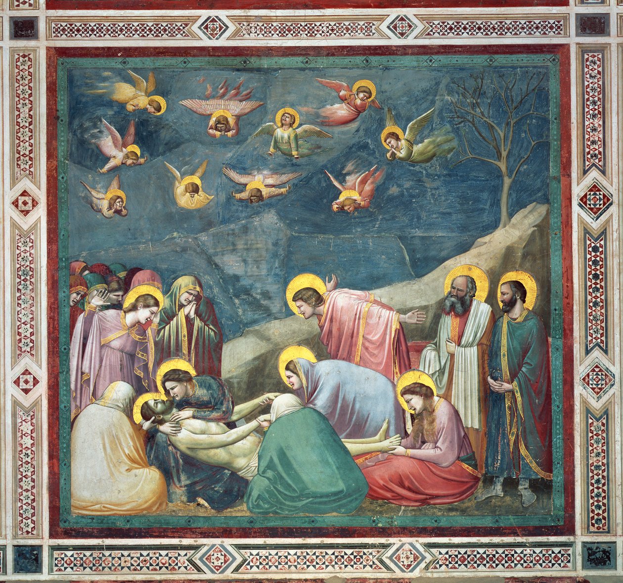 Kristi klagosång, ca 1305 av Giotto di Bondone