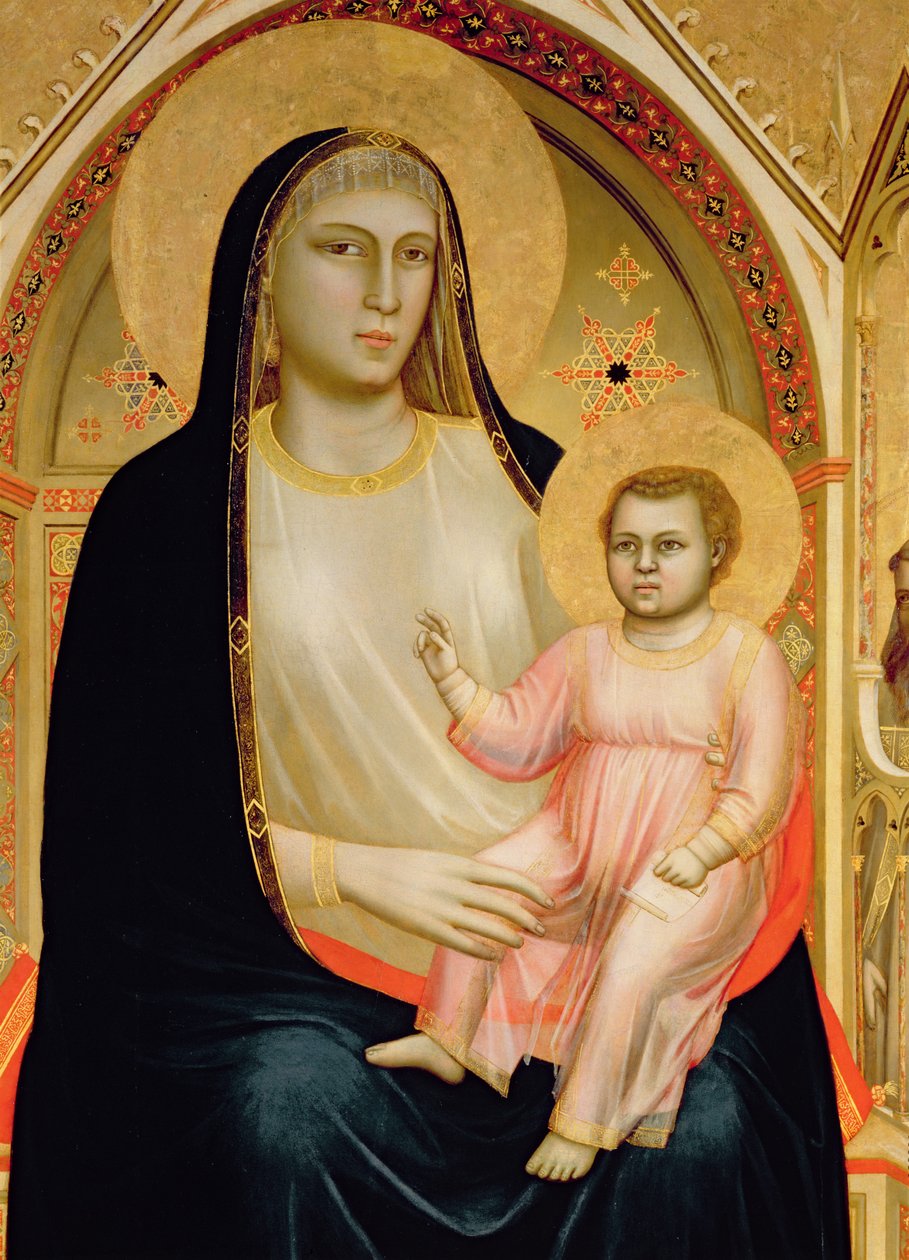 The Madonna di Ognissanti, ca 1310 (tempera på trä) av Giotto di Bondone