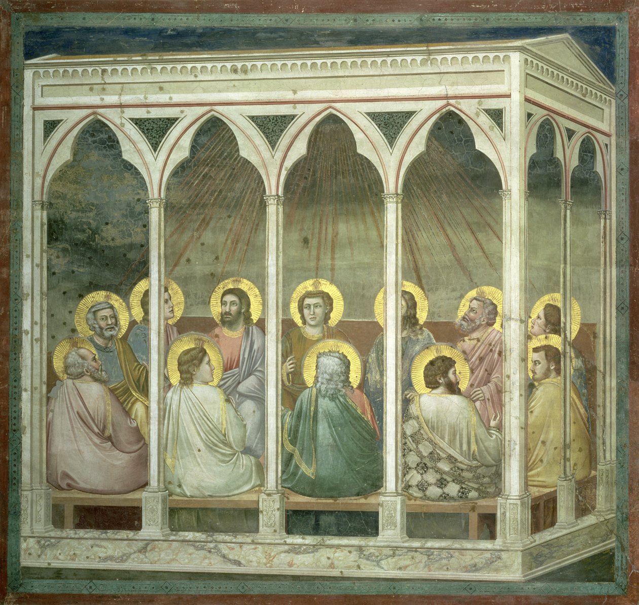 Pingst, ca 1305 av Giotto di Bondone