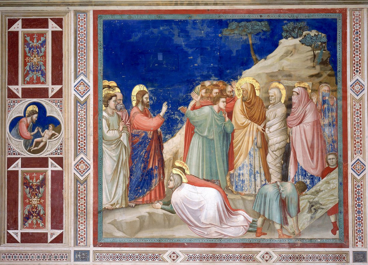 Lazarus uppståndelse av Giotto (c.1266 1337)