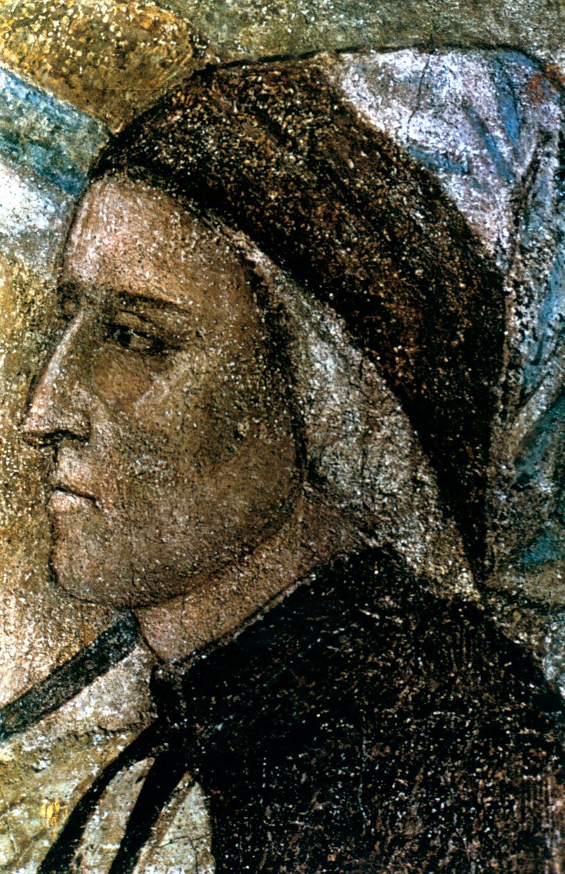 Porträtt av Dante Alighieri, c1287-1337 av Giotto di Bondone