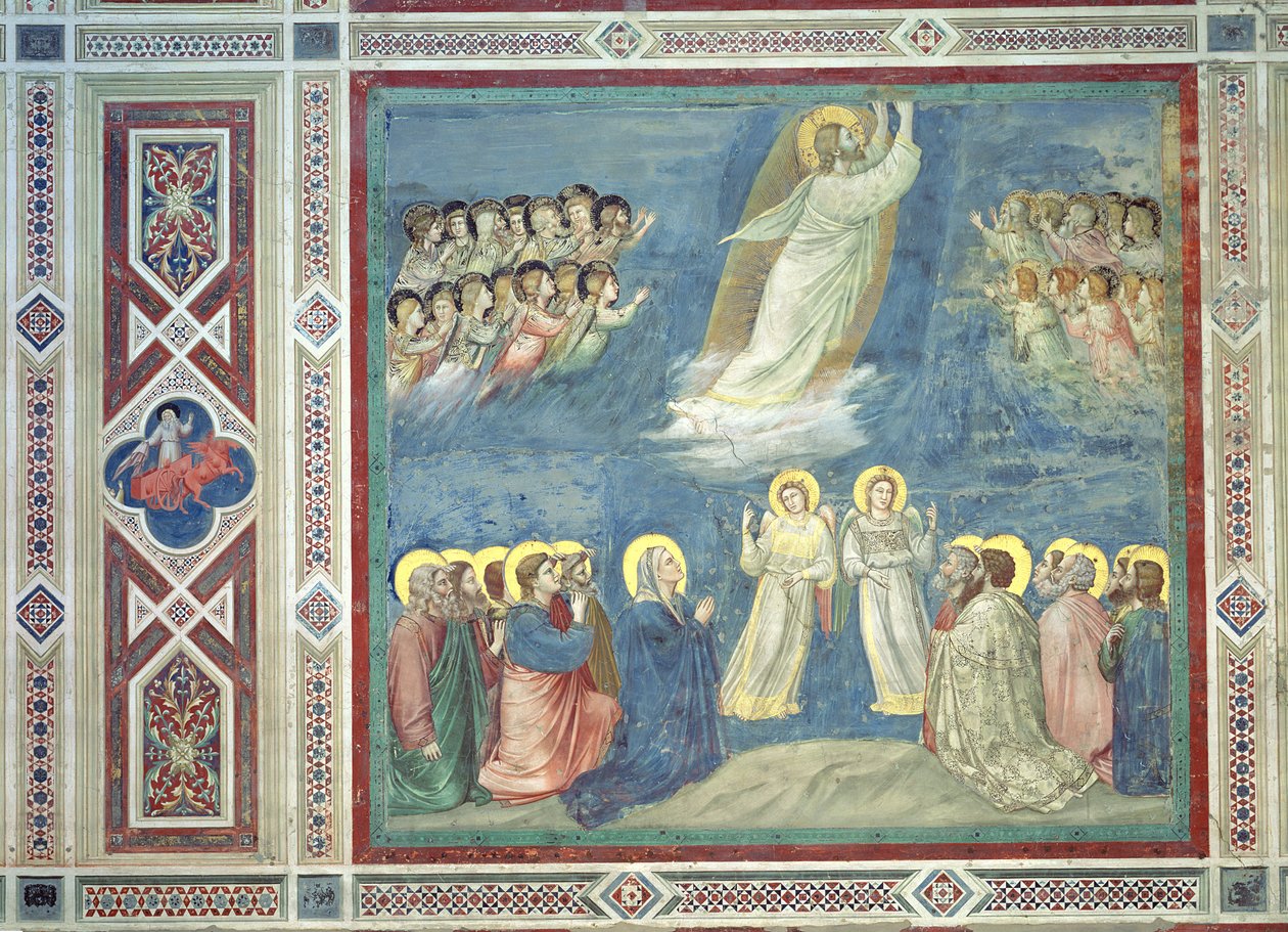 Himmelsfärden, c.1305 av Giotto di Bondone