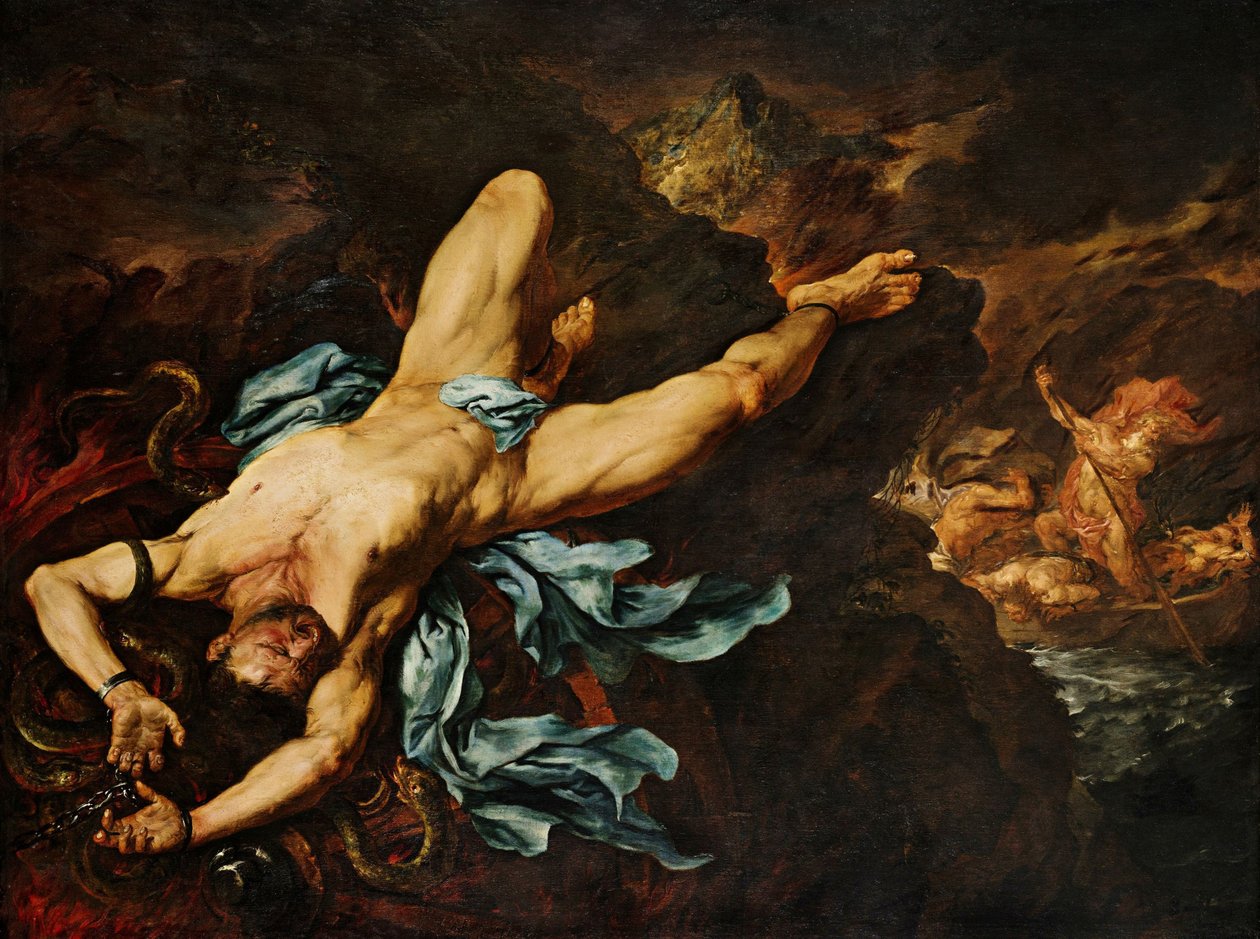 The Torture of Ixion av Giovan Battista Langetti