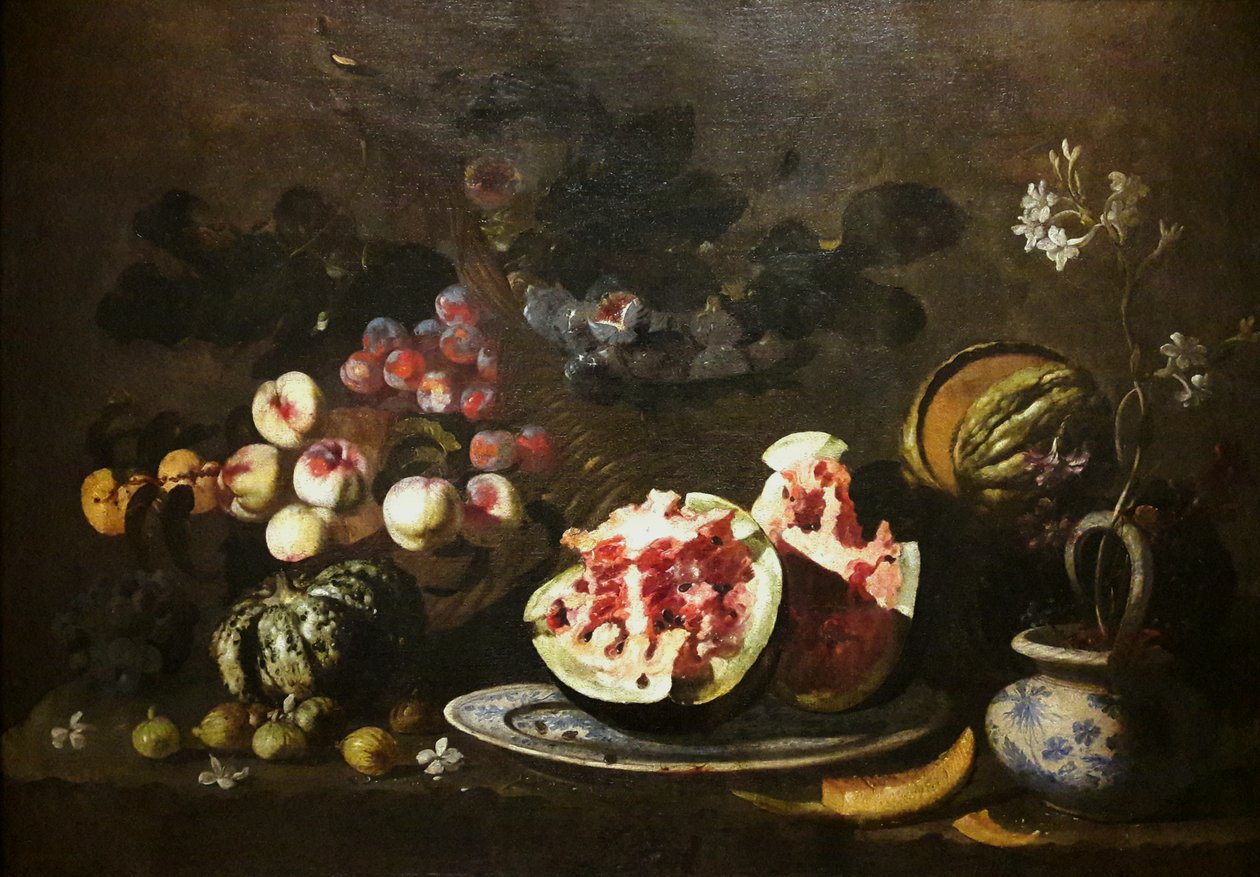 Stilleben med frukt. av Giovanni Battista Ruoppolo or Ruopolo
