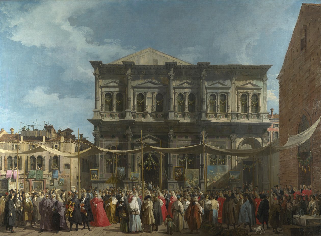 The Feast Day of St Roch av Giovanni Antonio Canal