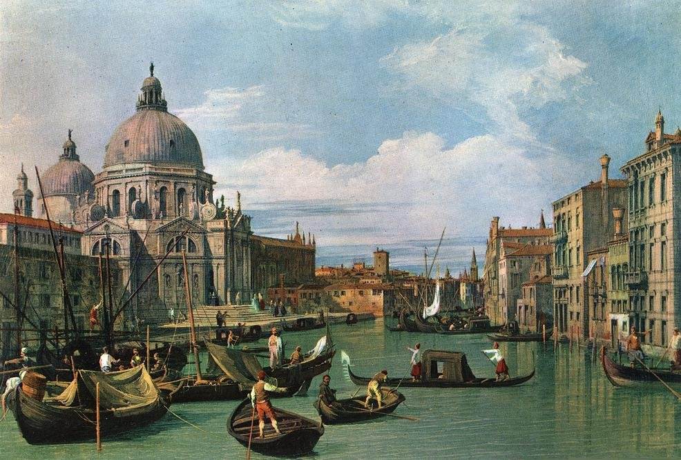 The Grand Canal and the Church of the Salute av Giovanni Antonio Canal