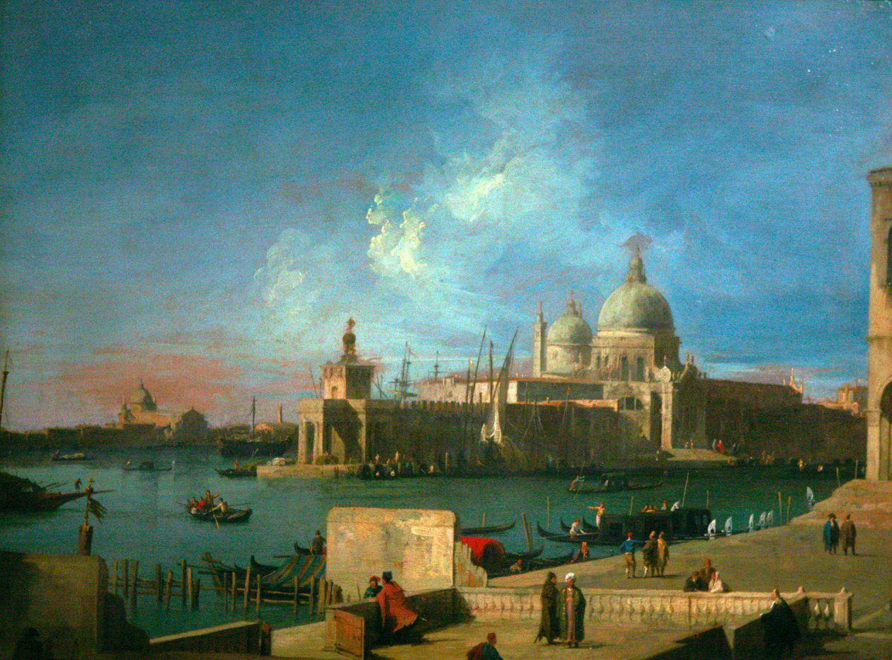 View of Santa Maria della Salute av Giovanni Antonio Canal