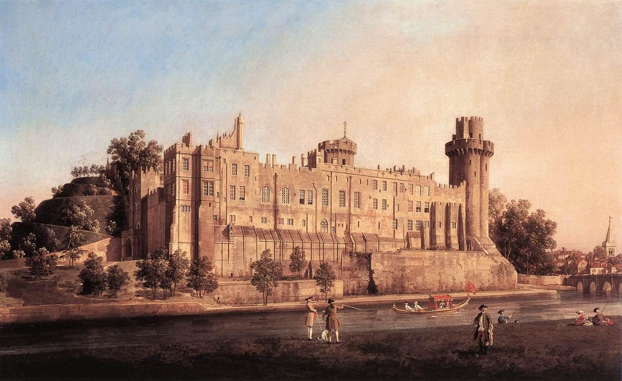 Warwick Castle av Giovanni Antonio Canal
